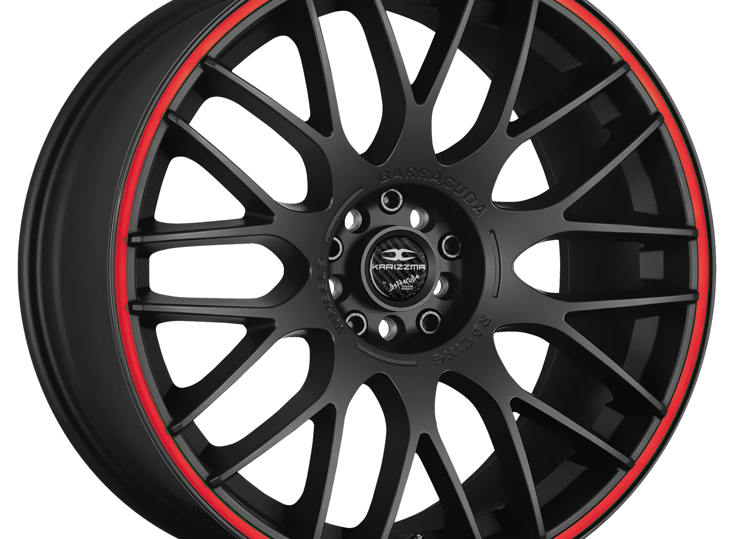 Karizzma Mattblack Puresports Colour Trim Red