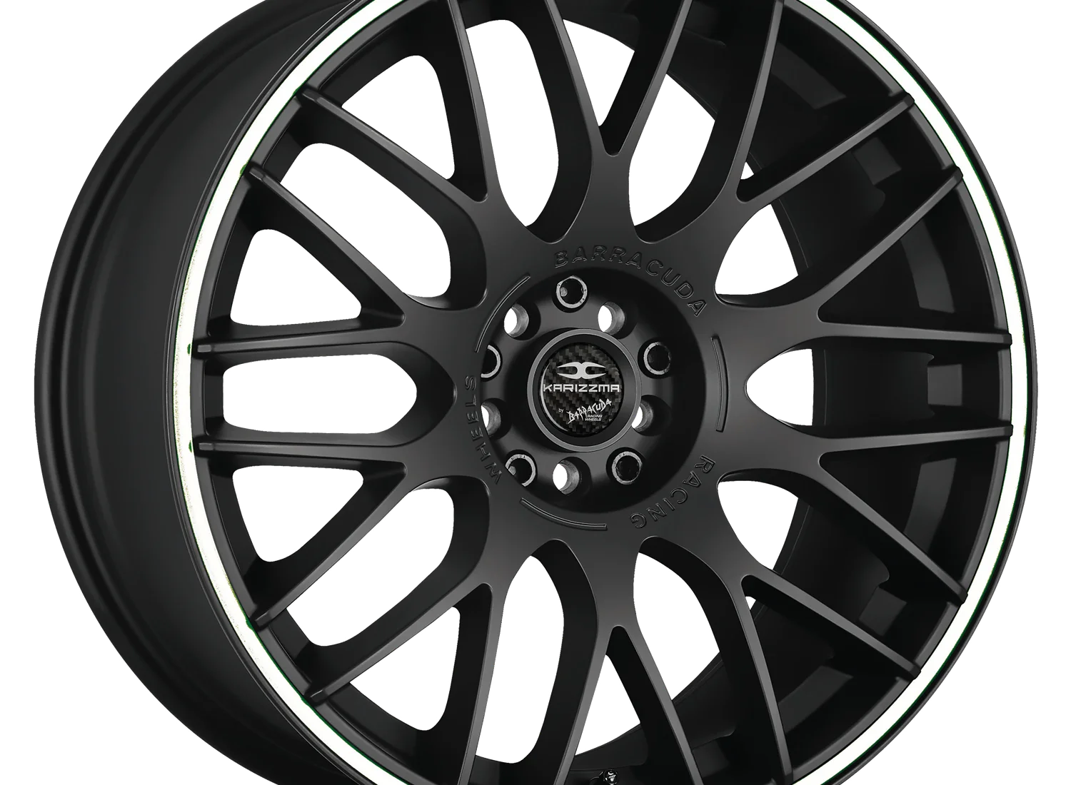 Karizzma Mattblack Puresports Colour Trim White