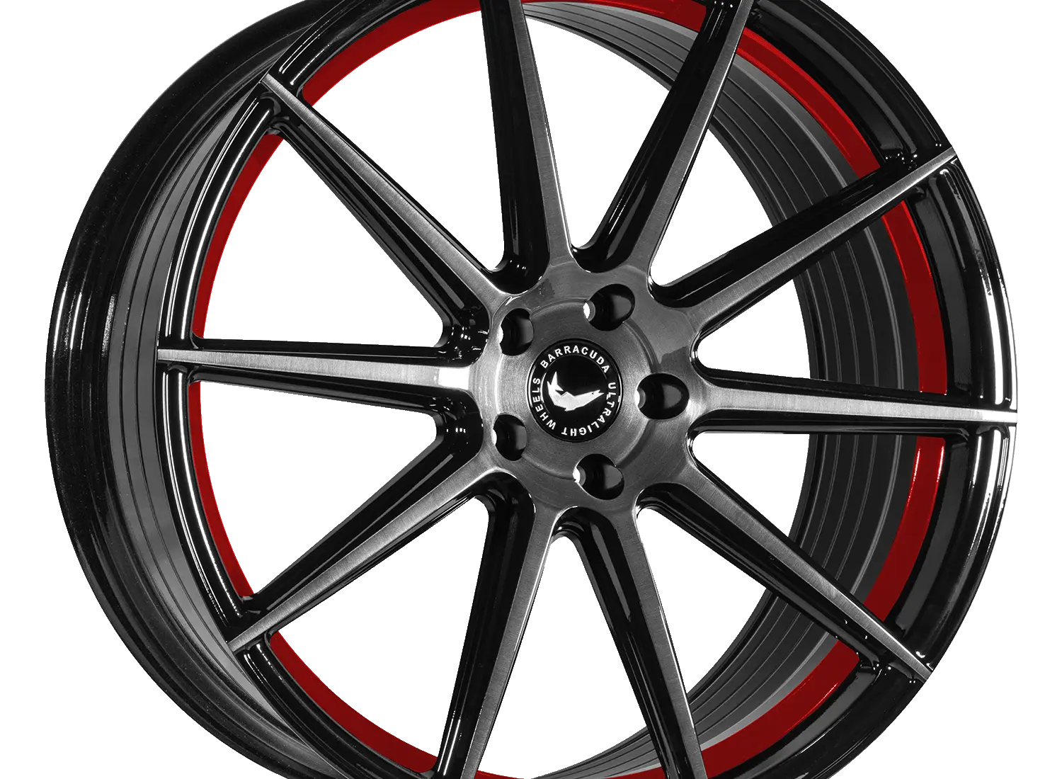 Project 2.0 Higloss Black Brushed Surface Coulor Trim Red