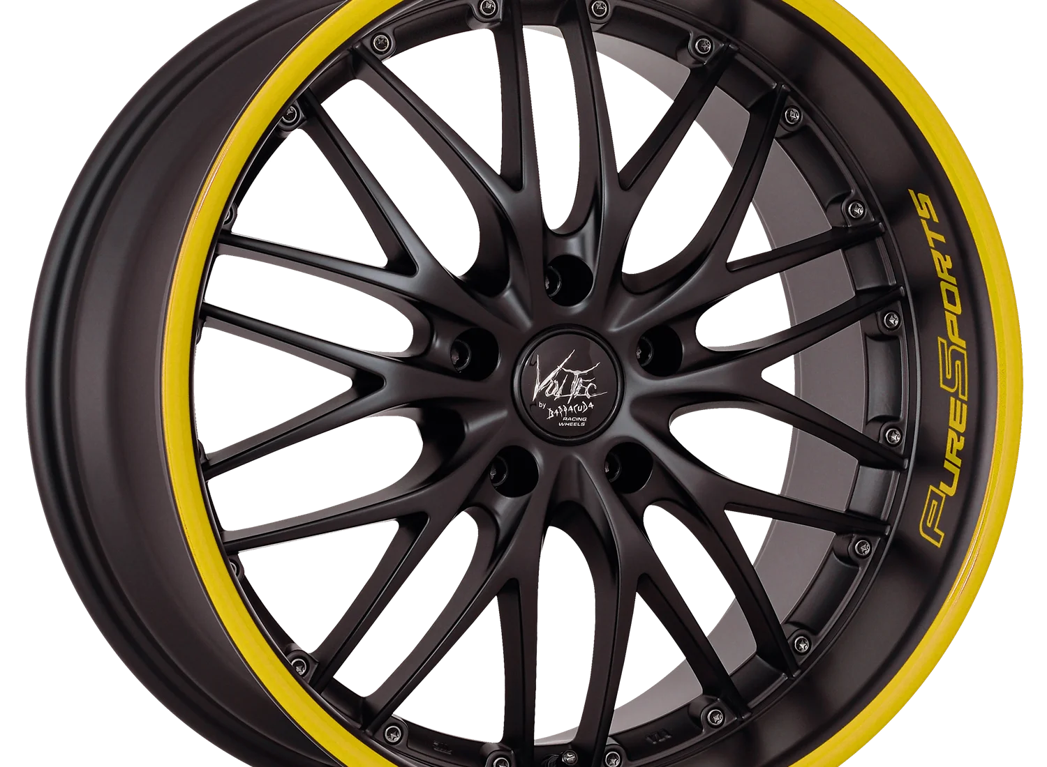 Voltec T6 Mattblack Puresports Colour Trim Yellow